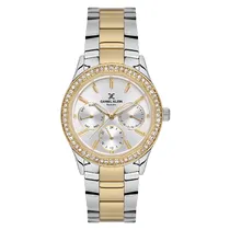 Relogio Analogico Feminino Daniel Klein DK.1.13879-5 Exclusive Ladies / Pulseira de Aço Inoxidável - Prata/Dourado