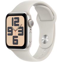 Apple Watch Se 2A Geracao (2024) Caixa de Aluminio Em Starlight Pulseira Esportiva Na Cor Starlight 40 MM M/L MXEG3LL/A