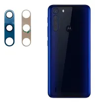 Lente Camara Motorola One Fusion Azul(2IN1/Vidro)