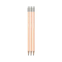 Lápiz de Grafito Con Borrador Stabilo Swano Pastel 1875 Durazno Pastel 3 Unidades