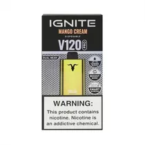Dispositivo Descartavel Ignite V120 Pro 12000 Puffs Gold Mango Cream