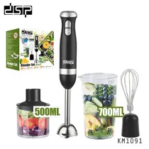 Mixer KM1091 de Mano 4 En 1 700W de 2 Velocidades, Negro 220V