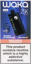 Vape Descartável Waka KA25 Peach Mango Watermelon 25000 Puffs
