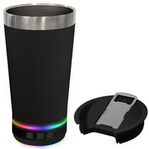 Copo Termico Prosper PC-07 de 473 ML com FM/Speaker/Bluetooth - Preto