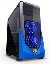 Gabinete CASE-VTIPTOAZ3FCAF Gaming Preto/Azul