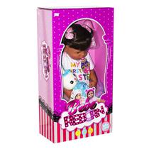 Boneca Bebe Reborn Menina 2898 de Silicone com Acessorios Varios