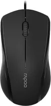 Mouse Óptico com Fio Rapoo N1200 Silent USB Preto