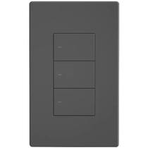 Interruptor de Parede Inteligente Smart Sonoff Switchman M5-3C-120 + DR 7001 Wi-Fi/Bluetooth/3 Botoes - Dim Grey