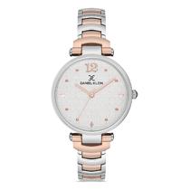 Relogio Analogico Feminino Daniel Klein DK.1.12751-5 Premium Ladies / Pulseira de Aco Inoxidavel - Prata/Rose Gold