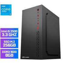 PC Office Montado Up Gamer Prime, Intel Core i5 2500 3.3GHZ, 8GB DDR3 1600MHZ, M.2 256GB, Placa Mae H61M, Fonte 200W, Cooler Processador