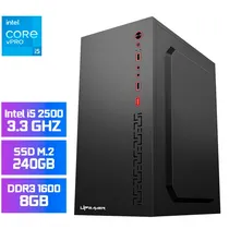 PC Office Montado Up Gamer Prime, Intel Core i5 2400 3.3GHZ, 8GB DDR3 1600MHZ, SSD 240GB, Placa Mãe H61M, Fonte 200W, Cooler Processador
