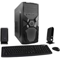 Gabinete Satellite Barebone K731 com Speaker + Teclado Espanhol + Mouse - Preto