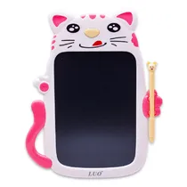Painel de Escritura Tablet Luo LCD 9.0" Pulegadas LU-A83 Digital Gráfico Eletrônico Portátil Placa de Desenho Manuscrito Pad para Crianças Adultos Casa Escola Escritório - Rosa/Branco