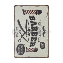 Placa Decorativa Vintage de Barberia 20CM X 30CM