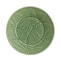 Plato para Postre Porto Brasil Leaves 330734 20.5 CM Verde Salvia