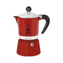 Cafetera Italiana Bialetti Rainbow 4961 1 Taza 60ML Rojo