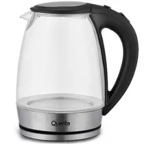 Chaleira Elétrica de Vidro Quanta QTC900 de 1.8L 110V - Preto e Transparente