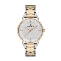 Relogio Analogico Feminino Daniel Klein Premium DK.1.12555-3 - Prata/Dourado