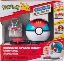 Pokemon Surprise Attack Game Carvanha + Lure Ball Jazwares - PKW3717 (8 PCS)