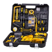 Kit de Ferramentas Boashi Li-Ion 19820 com Furadeira Sem Fio / Recarregavel /250V - Amarelo/Preto