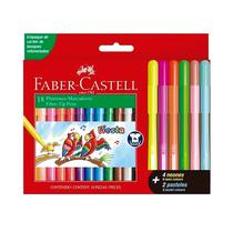 Faber Castell Marcador Fiesta Caja Carton 12+6 Colores Neon Pastel