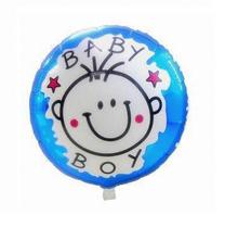 Balao para Festas Baby Boy Branco com Azul