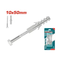 Kit de Tornillo Con Cabeza Hexagonal Con Tarugo Total TOTALWJSPK7006512 5 Piezas