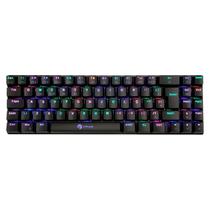 Teclado Gamer Krab KBMGK50 Bluetooth RGB - Preto e Vermelho