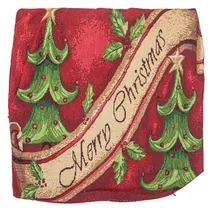 Capa de Almofada de Natal 43X43CM Estampa de Flor de Natal