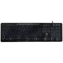 Teclado Mtek KB-7269L/Backlight/USB (Espanhol) - Preto