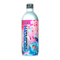 Refrigerante Japonês Ramune Uva Garrafa de Alumínio 500ML