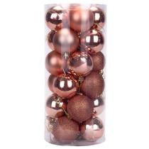 Bolas de Natal Douradas Rosa 6CM 24PCS