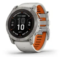 Garmin Relógio Fenix 7X Pro Sapphire Solar Titanium Fog Gray/Pulseira Dentro Laranja 51MM 010-02778-14