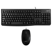 Teclado + Mouse Logitech MK120 USB / Espanhol - Preto (920-004428)