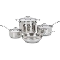 Jogo de Panelas Cuisinart 77-7P1 Inox - 7 Peças