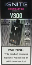 Vape Descartável Ignite V300 Strawberry Ice 30000 Puffs
