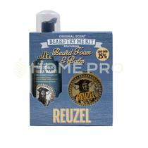 Kit Barba Beard Foam & Balm TRY Me - Original -Reuzel