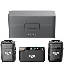 Dji Drones Mic 2 (2TX+1RX+Charging Case) (FCC) Plastico Cancelacion Inteligente de Ruido - Amplia Compatib Black