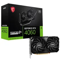 Placa de Vídeo 8GB Exp. GF-RTX4060 MSI Ventus 2X Oc Black 912-516-209