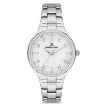 Relogio Analogico Feminino Daniel Klein DK.1.12714-1 Premium Ladies / Pulseira de Aco Inoxidavel - Prata