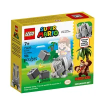 Juguete de Construcción Lego Super Mario Rambi The Rhino Forest 71420 106 Piezas