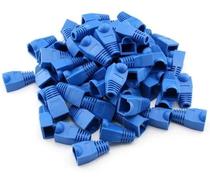 F. Conector RJ45 CAT5 Capa Azul Pacote 100 Unidades 6.5MM