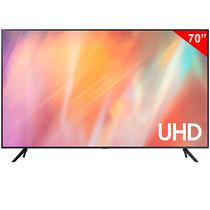 Smart TV LED de 70" Samsung UN70AU7000GX 4K Uhd com HDR10+/Purcolor/WI-FI5/Bivolt (2021) - Preto