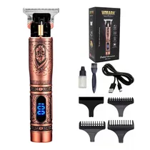 Máquina de Acabamento Trimmer Wmark Recarregável NG-307 Rose
