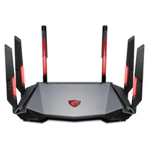 Roteador Gamer MSI Radix AXE6600 6E Wifi Tri Band 6 GHZ 4804 MBPS Bivolt - Preto