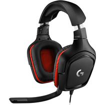 Headset Gamer Logitech G332 - com Fio - Driver 50MM - Preto e Vermelho