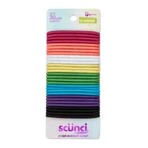 Elástico de Cabelo Scunci Colorido com 30 Unidades
