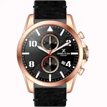 Relógio Masculino Daniel Klein DK.1.12344-4 - Preto/Rosa Ouro