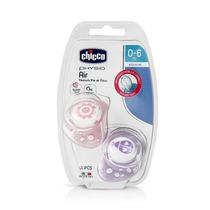 Chicco Nursery Chupete Physio Air Rosa Sil. 0-6M 2 PCS Detalles En El Producto 0-6M Rosa