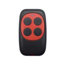 Controle Remoto Wireless Modelo B / RF433 com 4 Botoes / Controle para Portao / Duplicador / Copiador / Alarme - Vermelho/ Preto